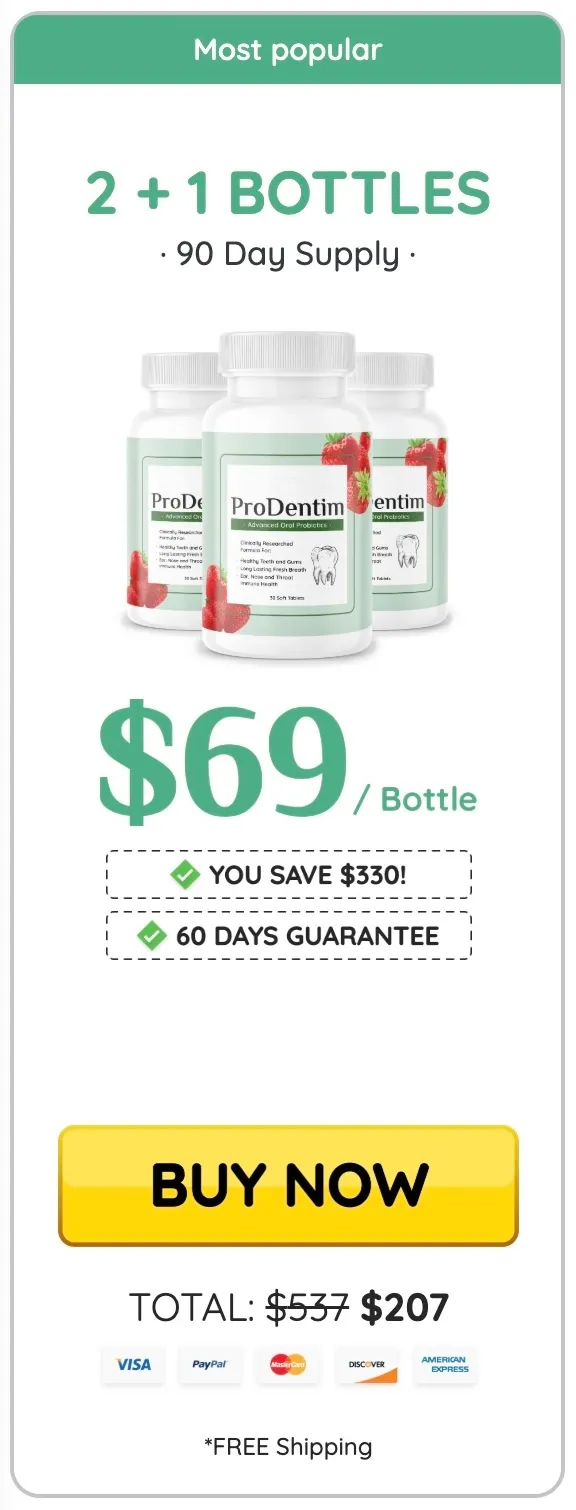 ProDentim 3 bottle supply